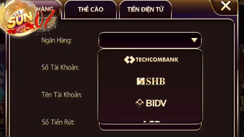 Các lỗi khi rút tiền Sunwin cùng cách xử lý